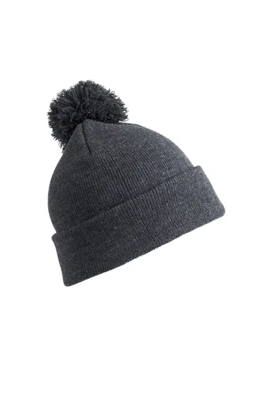 Result Womens/Ladies Winter Essentials Pom Pom Beanie - Grey