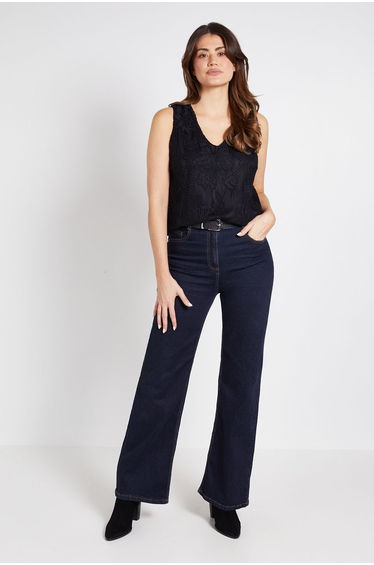Lace Pleat Detail Sleeveless Cami Top