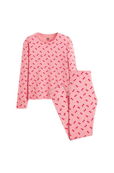 Heart Print Cotton Pyjamas