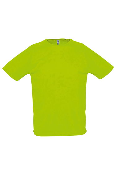 SOLS Mens Sporty Short Sleeve Performance T-Shirt - Neon Green