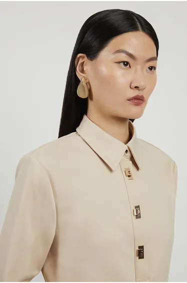 قميص كارين ميلن بيج بأكمام طويلة