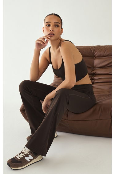 Espresso Sculpt Wrap Waist Yoga Pants