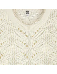 Openwork Crew Neck Jumper/Sweater - 1