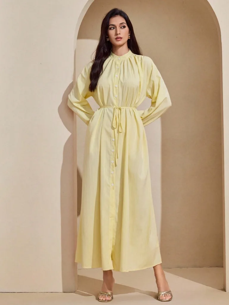 drawstring waist maxi dress Yellow Dorothy Perkins Plus Floral Sleeveless Drawstring Waist Tiered Maxi Dress