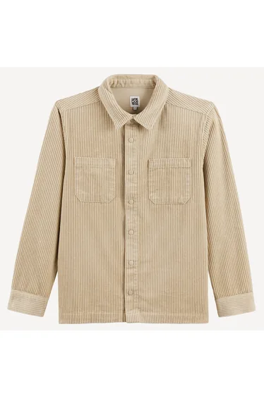 Long Sleeve Velour Overshirt