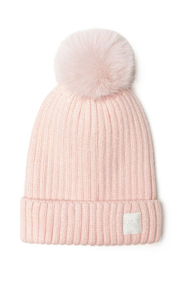Unisex Rib Beanie With Pom Pom