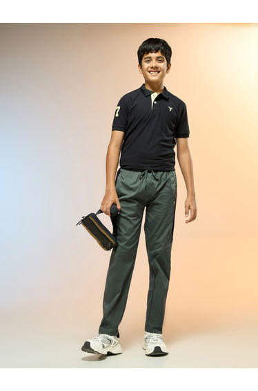 Boys Slim Fit Sports Track Pants with TS FLEXI