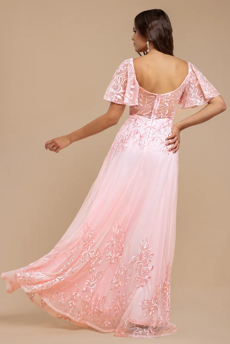 goddiva embroidered mesh maxi dress product info and reviews Crochet and Patchwork Embroidered Black Midi Flared Cocktail Dress – Lim's  Vintage