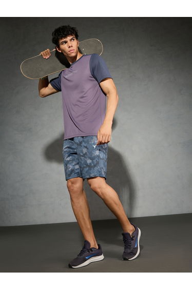 Solid 2-Way Stretch Camouflage Shorts