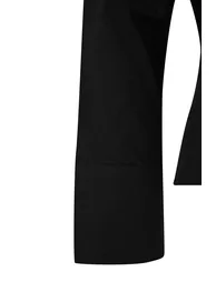 Wardrobe Essentials Black Lightweight Waist-Fitted Cotton Woven Shirt - 1