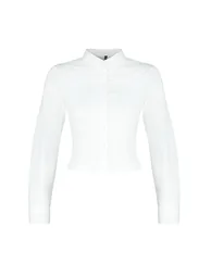 Ecru Fitted Woven Shirt - 6
