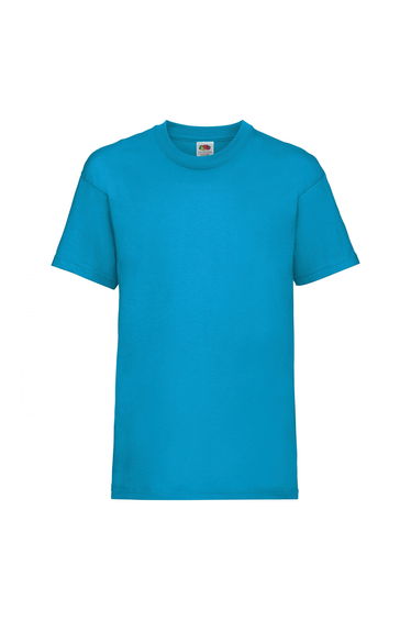 Fruit Of The Loom Childrens/Kids Unisex Valueweight Short Sleeve T-Shirt (Pack of 2) - Azure Blue