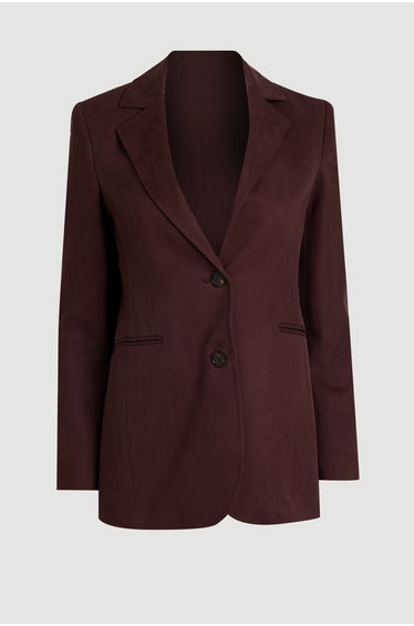 Tencel Blend Tailored Single Breasted Blazer