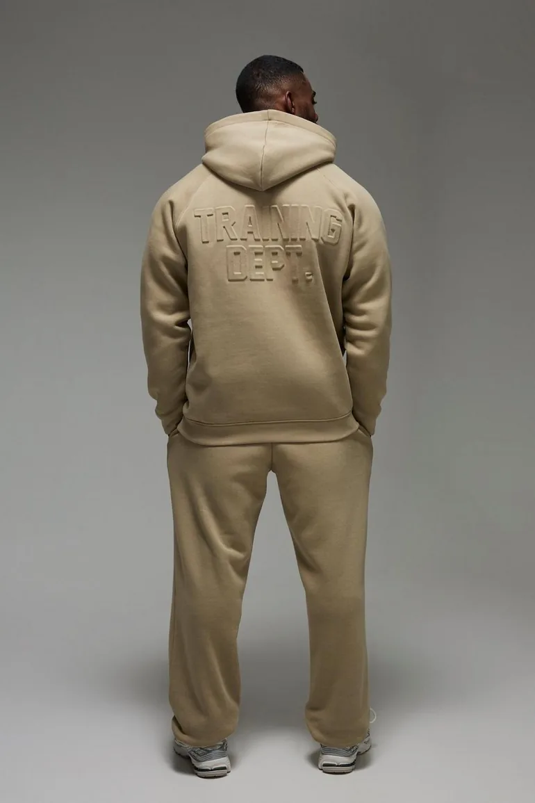 هودي بوهو مان رمادي بأكمام طويلة بقصة واسعة - 1