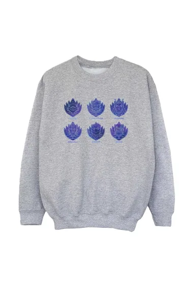 Guardians Of The Galaxy Volume 3 Girls Crew Badge Sweatshirt - Sport Grey