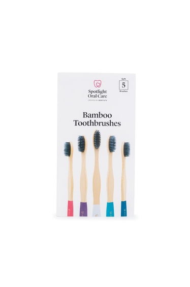 Spotlight Oral Care Bamboo Toothbrush 5 Pack