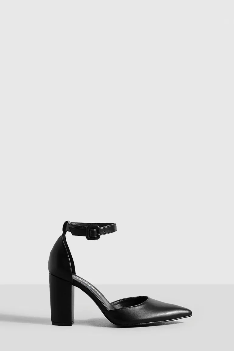 2 Part Pointed Heels - black