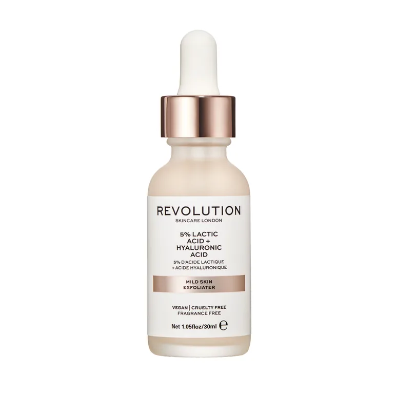 Rev Skin Mild Exfoliator - 5% Lactic Acid + Hyaluronic Acid - 3