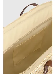 حقيبة كتف بوهو باللون البيج - 3