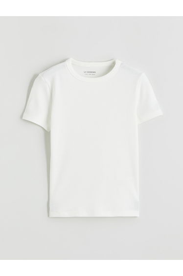 Girl's Basic Crew Neck T-Shirt