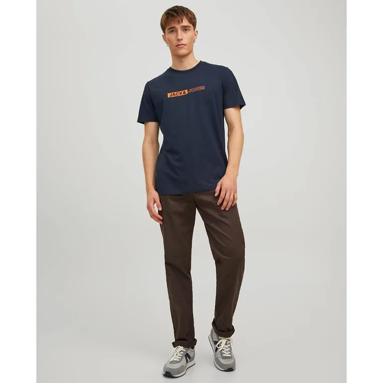 Logo Print Cotton T-Shirt with Crew Neck - 1