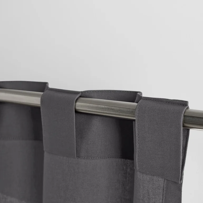 Scenario Single Cotton Curtain with Concealed Tabs - 1