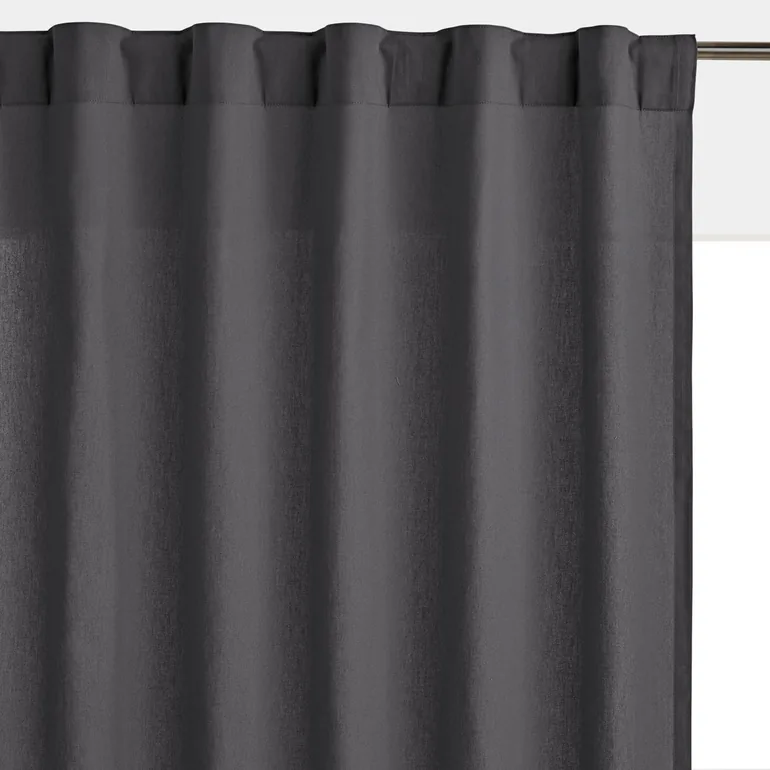Scenario Single Cotton Curtain with Concealed Tabs