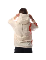 Women's adidas TM Fast Jacket in Cream - 2