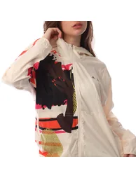 Women's adidas TM Fast Jacket in Cream - 1