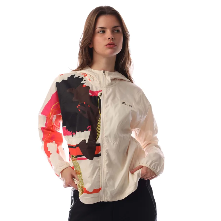 Women's adidas TM Fast Jacket in Cream