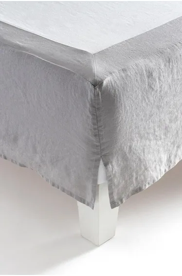 غطاء كتان لقاعدة السرير