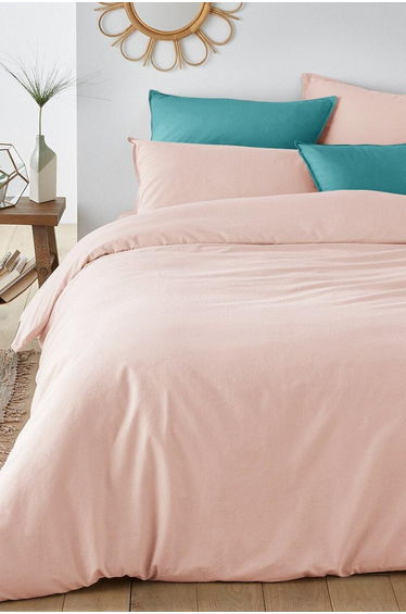 SCENARIO Plain Washed Cotton Fitted Sheet