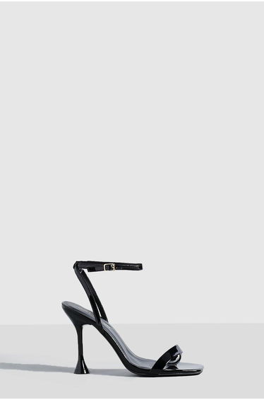 Wide Fit Flared 2 Part Barely There - black