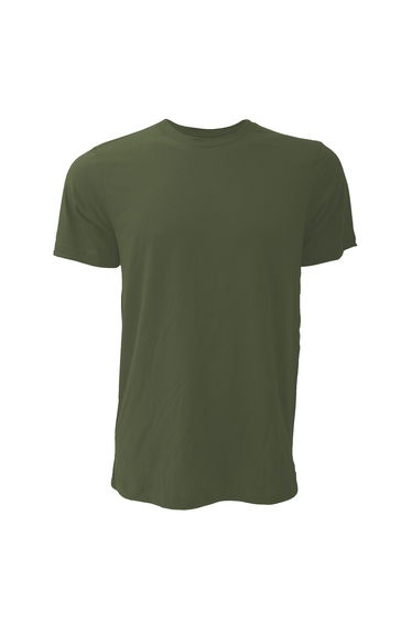 Canvas Unisex Jersey Crew Neck T-Shirt / Mens Short Sleeve T-Shirt - Heather Olive