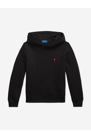 Boys Logo Hoodie in Black