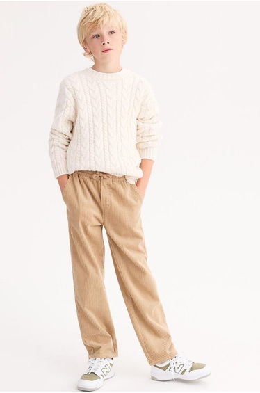 Corduroy Straight Trousers