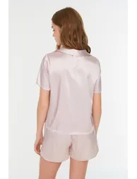 Pajama Set - Pink - With Slogan - 4