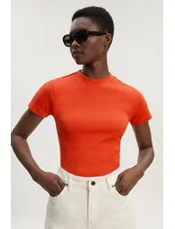 Compact Jersey Ribbed T-Shirt