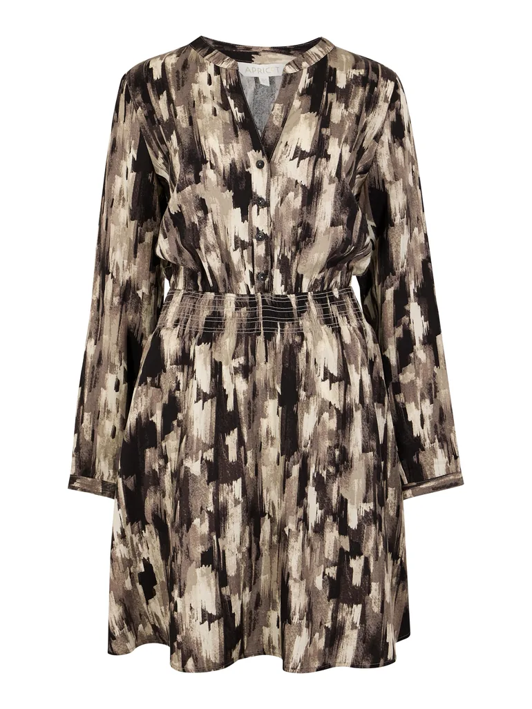 Abstract Print Utility Mini Dress - 10