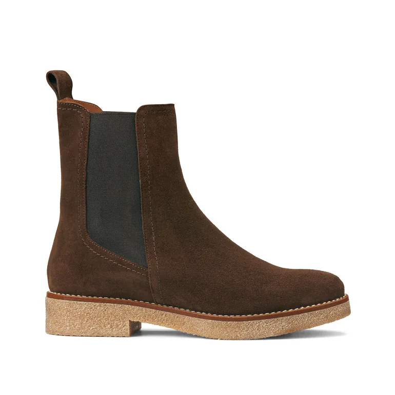 Suede Chelsea Boots with CrÃªpe Sole - 1