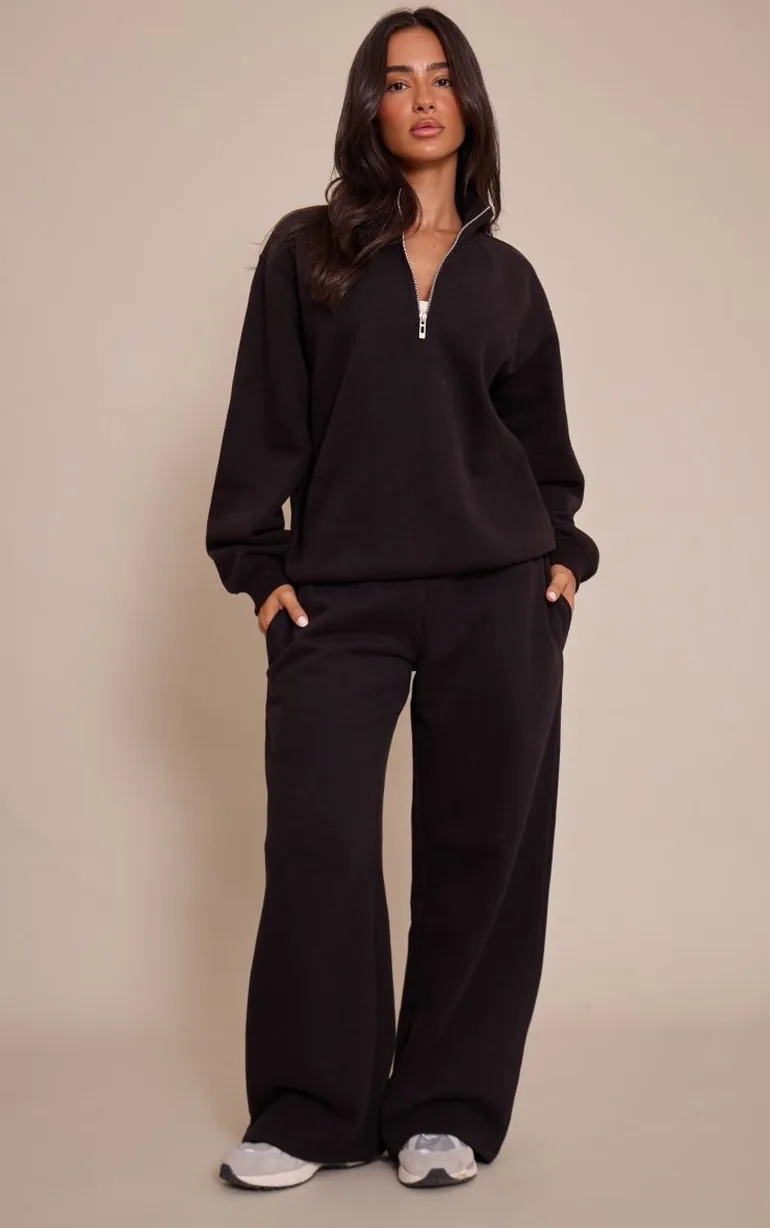 Prettylittlething Black Straight-Cut Joggers - 5