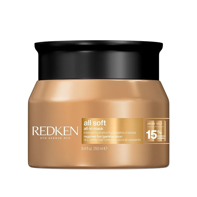 Redken All Soft All-In Mask, Deep Conditioning Argan Oil & Glycerin Ha