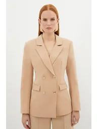 Tall Compact Essential Tailored Double Breasted Blazer