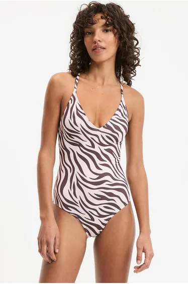 Zebra Print Swimsuit