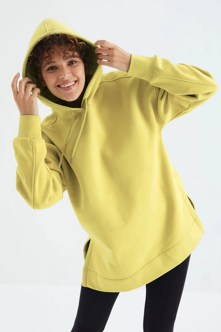 TOMMY Oversized Hooded Sweatshirt With Pocket - 1
