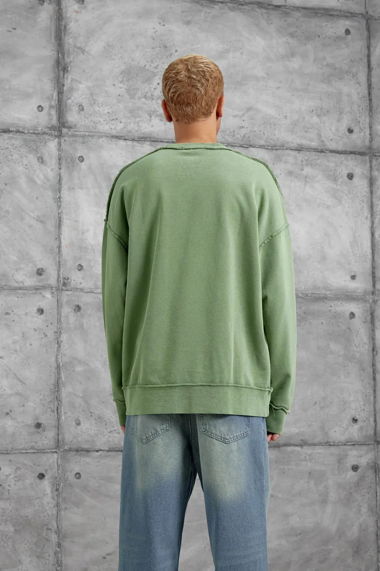 NOMARC Oversized Crew Neck Printed Sweatshirt - 2