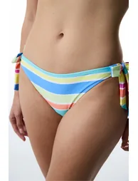 PENTI Donna Striped Brazilian Bikini Bottom - 1