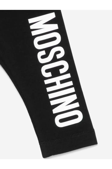 Baby Girls Logo Leggings in Black product thumbnail 3