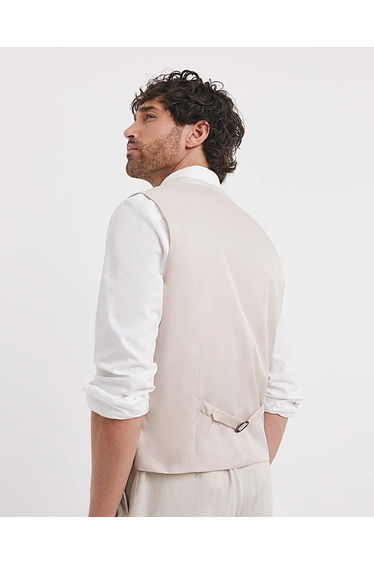 Linen Blend Waistcoat product thumbnail 4