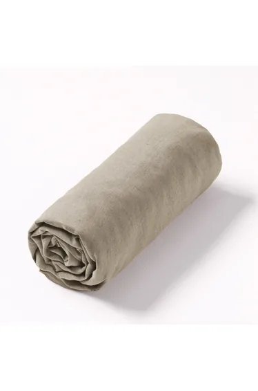 ELINA Pre-Washed Linen Fitted Sheet